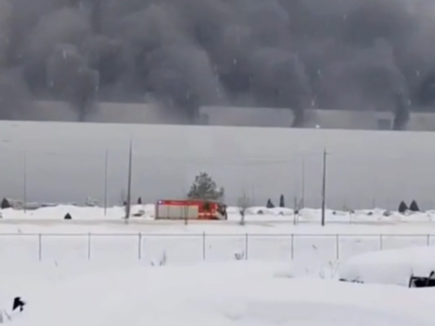 На калужском автозаводе компании АГР произошел крупный пожар