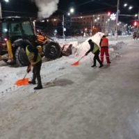 За ночь с улиц Калуги вывезено почти девять тысяч кубометров снега