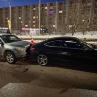 На Гагарина пострадала 31-летняя женщина при столкновении двух иномарок