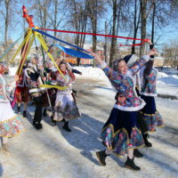 Калуга отпраздновала Масленицу на нескольких площадках