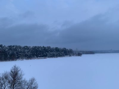 Облачная погода и гололедица