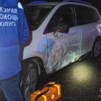 В аварии на калужской трассе пострадали двое детей