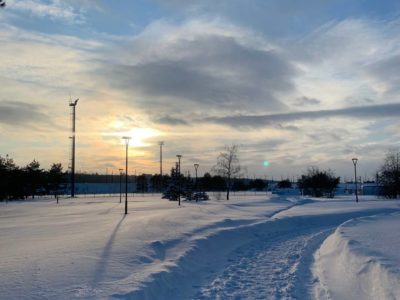 Переменная облачность и гололедица