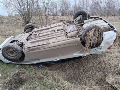 Несколько человек пострадали в жестком ДТП с переворотом под Калугой