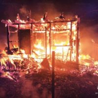 Под Калугой сгорел дачный дом