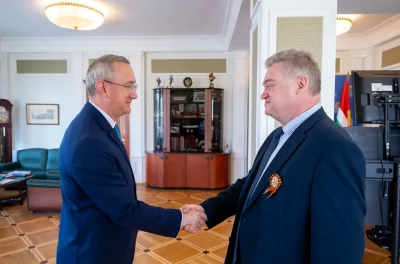 Губернатор Калужской области Владислав Шапша провёл рабочую встречу с региональным Уполномоченным по правам человека Олегом Калугиным
