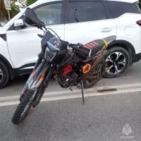 Мотоциклист попал в ДТП, выехав на встречку Мотоциклист попал в ДТП, выехав на встречку