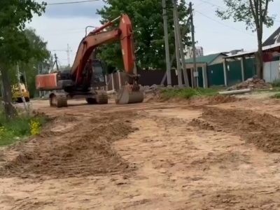 В пригороде Калуги началось строительство дороги