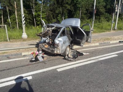 Три человека получили травмы в ДТП у моста через Оку Три человека получили травмы в ДТП у моста через Оку