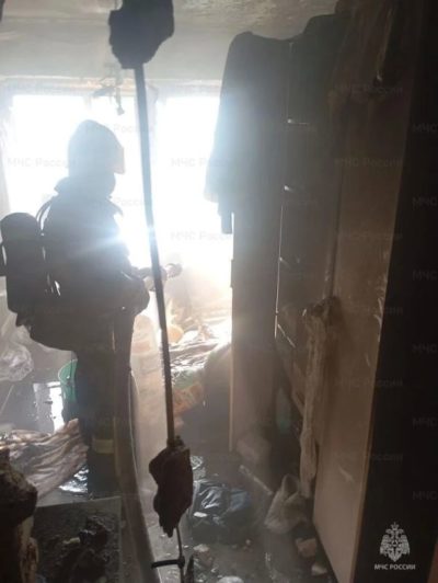 В калужском общежитии произошел пожар