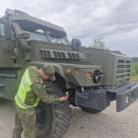 Военные автоинспекторы провели проверку на дорогах