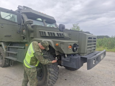 Военные автоинспекторы провели проверку на дорогах