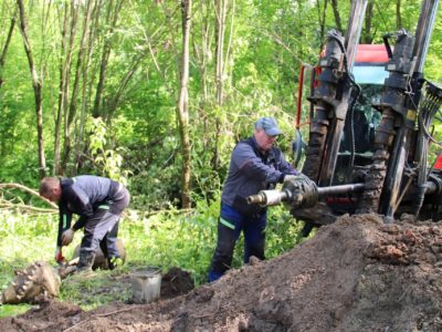 В районе 2-го Городского проезда монтаж водопровода готов на 73%