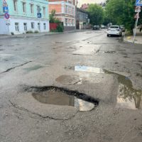 Начало ремонта улицы Воронина отложило отсутствие трубы Начало ремонта улицы Воронина отложило отсутствие трубы