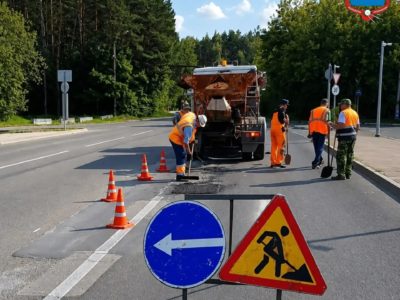 Ямочный ремонт сделали еще на пяти улицах Калуги Ямочный ремонт сделали еще на пяти улицах Калуги