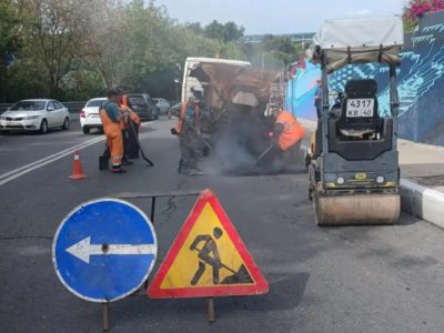 Ямочный ремонт сделали еще на одиннадцати улицах Калуги