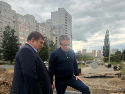 На Правом берегу завершают замену труб на трех участках На Правом берегу завершают замену труб на трех участках