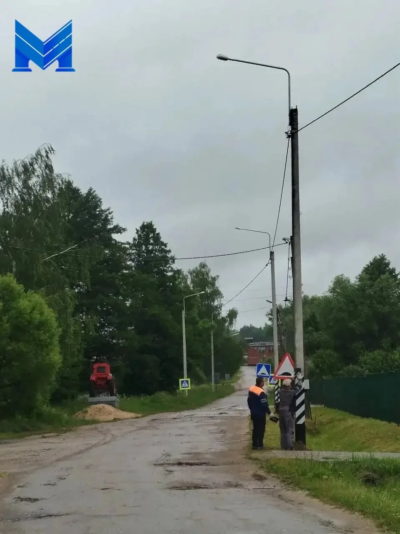 Дороги подсветили в 13 населенных пунктах Калужской области