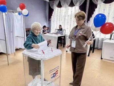 За первый день выборов явка составила 22%