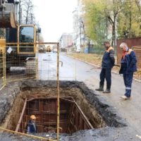 В Калуге началась реконструкция канализационного коллектора на Степана Разина