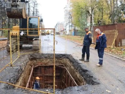 В Калуге началась реконструкция канализационного коллектора на Степана Разина В Калуге началась реконструкция канализационного коллектора на Степана Разина