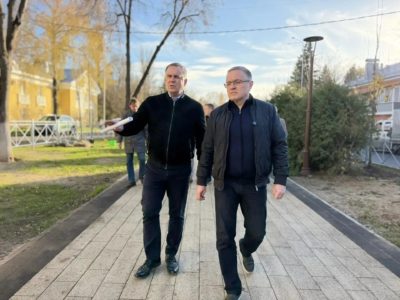 В Калуге продолжается обновление улицы Чичерина